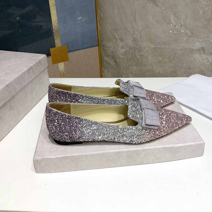Płaskie buty damskie Gala Platina Flamingo