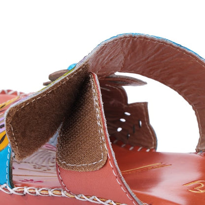 Kolorowe buty retro na lato