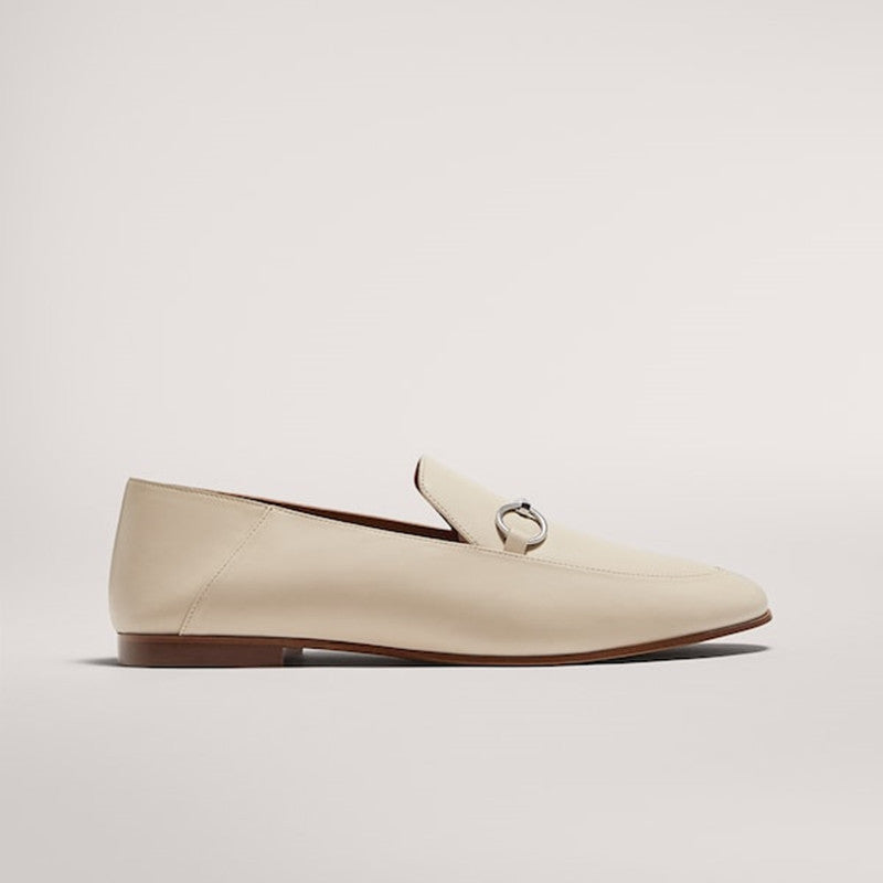 Damskie skórzane buty wsuwane płaskie buty wizytowe