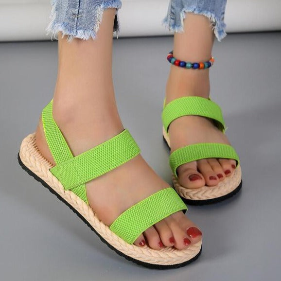 Buty Slingback z otwartym palcem i elastycznym paskiem