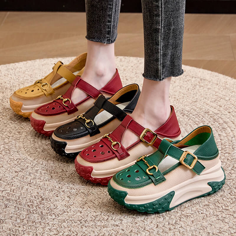 Letnie sandały damskie Casual Lace Up Hollow