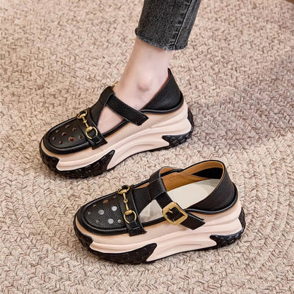 Letnie sandały damskie Casual Lace Up Hollow