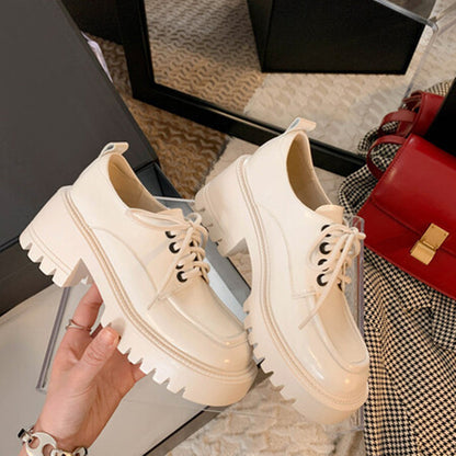 Buty na platformie z grubym spodem