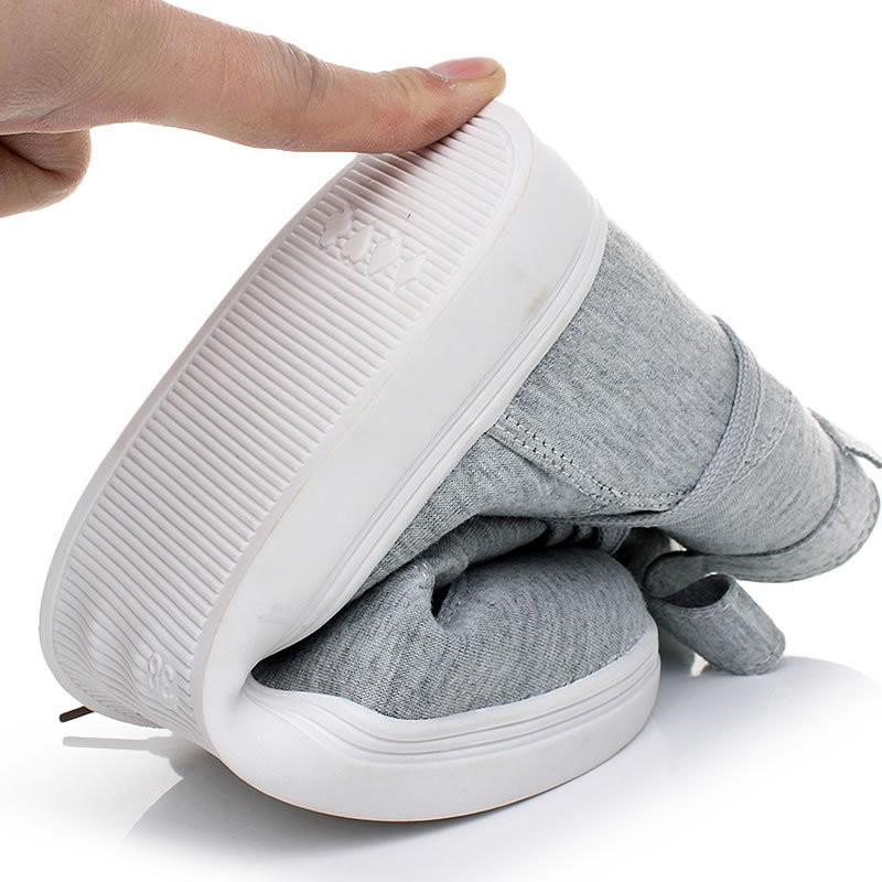 Płócienne sneakersy w stylu ulicznym z wysoką cholewką