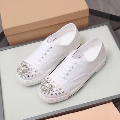 Okrągły nosek Gumowa podeszwa Koronkowe buty Casual Style Plain Z biżuterią
