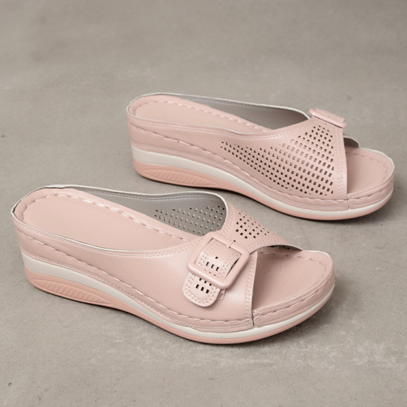 Buty na platformie z odkrytymi palcami
