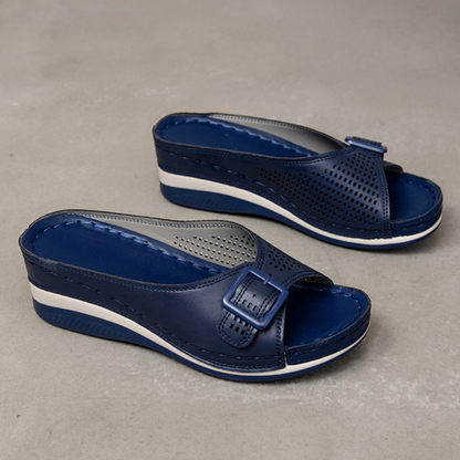 Buty na platformie z odkrytymi palcami