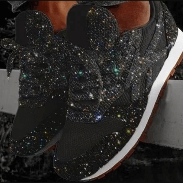 Modne buty damskie z cekinami
