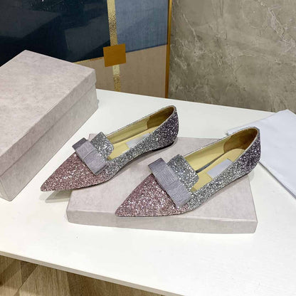 Płaskie buty damskie Gala Platina Flamingo