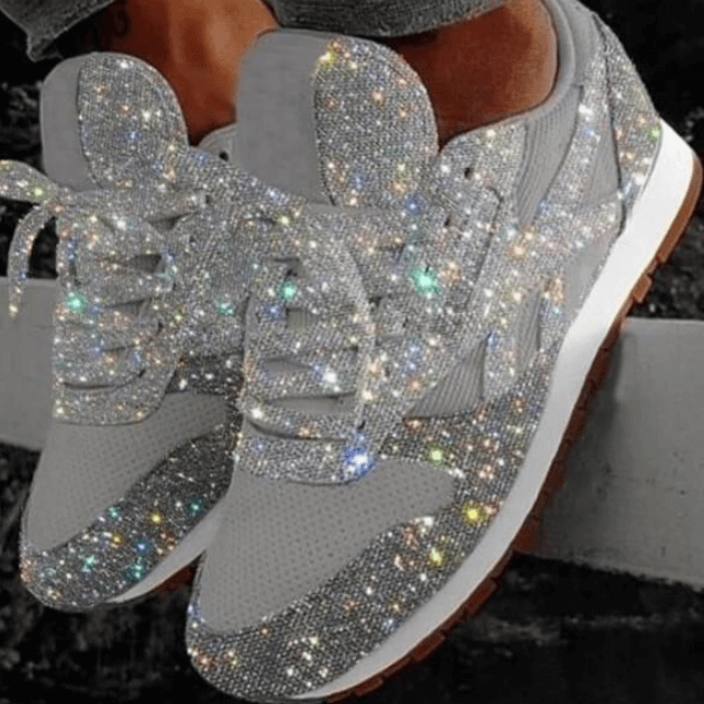 Modne buty damskie z cekinami