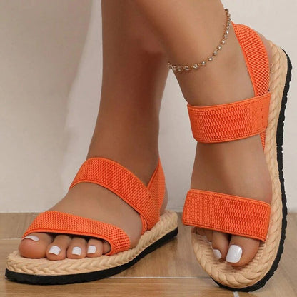 Buty Slingback z otwartym palcem i elastycznym paskiem