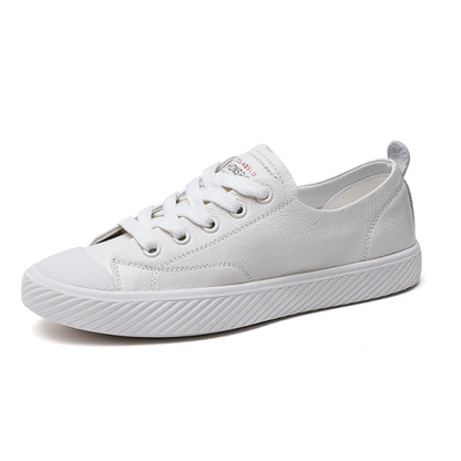 Modne skórzane trampki sznurowane buty codzienne