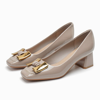 Buty damskie z kwadratowymi palcami