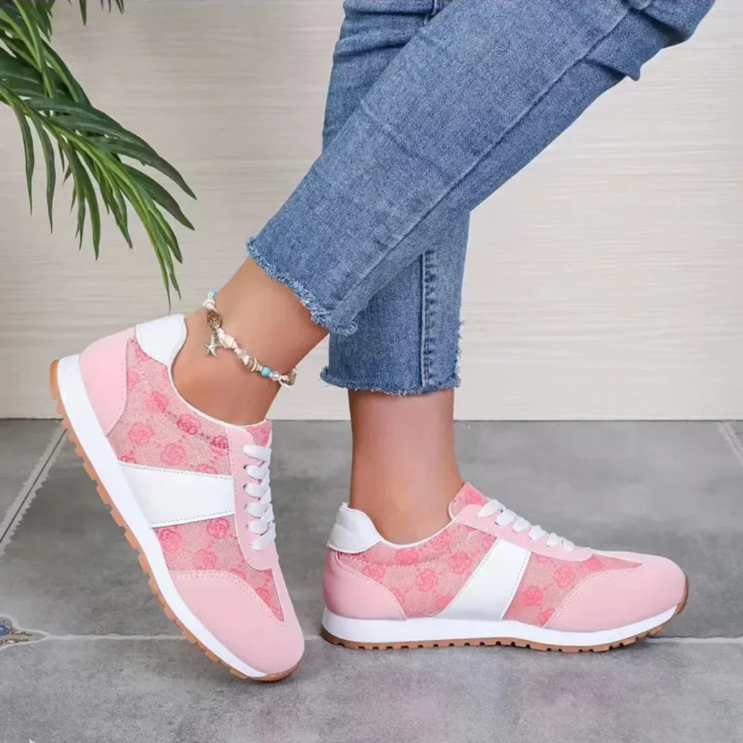 Sneakersy na platformie ze skóry bydlęcej