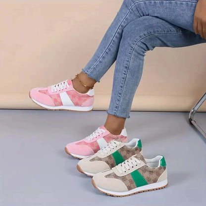 Sneakersy na platformie ze skóry bydlęcej