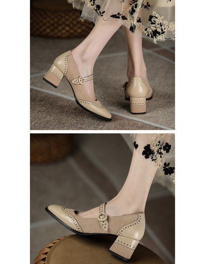 Eleganckie, klasyczne szpilki damskie w stylu brogue