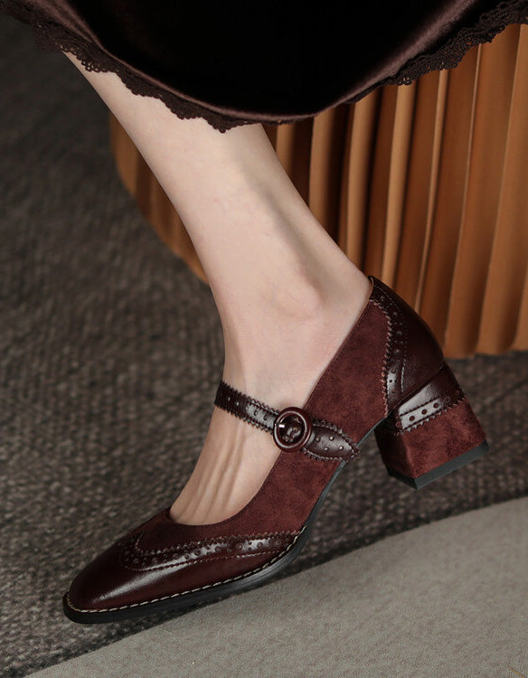 Eleganckie, klasyczne szpilki damskie w stylu brogue