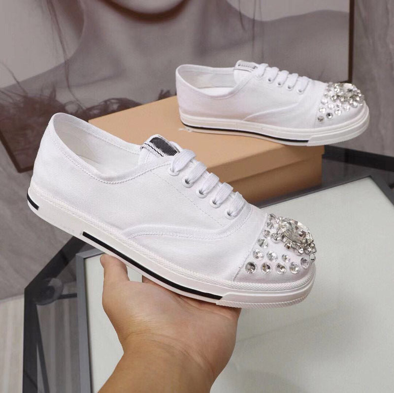 Okrągły nosek Gumowa podeszwa Koronkowe buty Casual Style Plain Z biżuterią