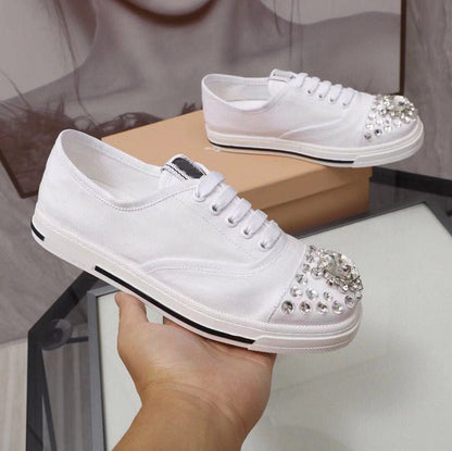 Okrągły nosek Gumowa podeszwa Koronkowe buty Casual Style Plain Z biżuterią