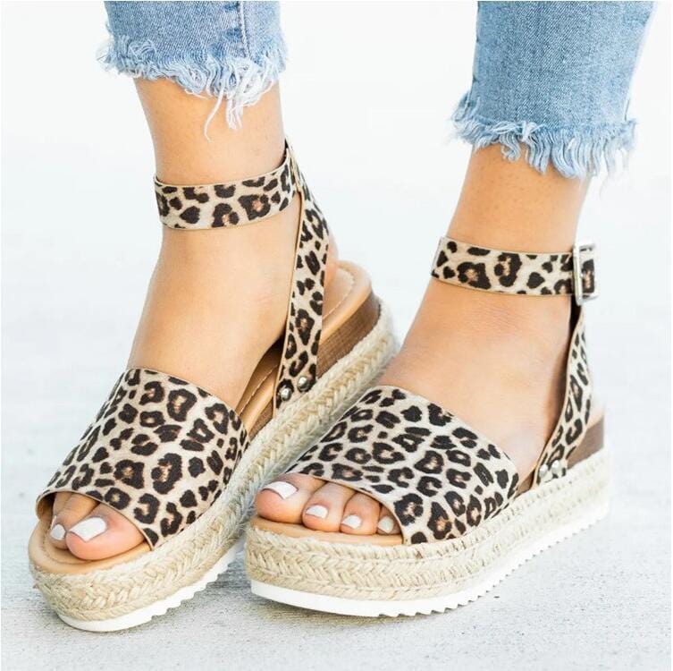 Cap Point Brown / 5 Olix Summer Shoes Flip Flop Wedges Platform Sandals