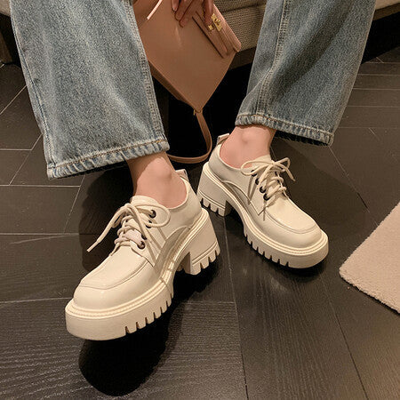 Buty na platformie z grubym spodem