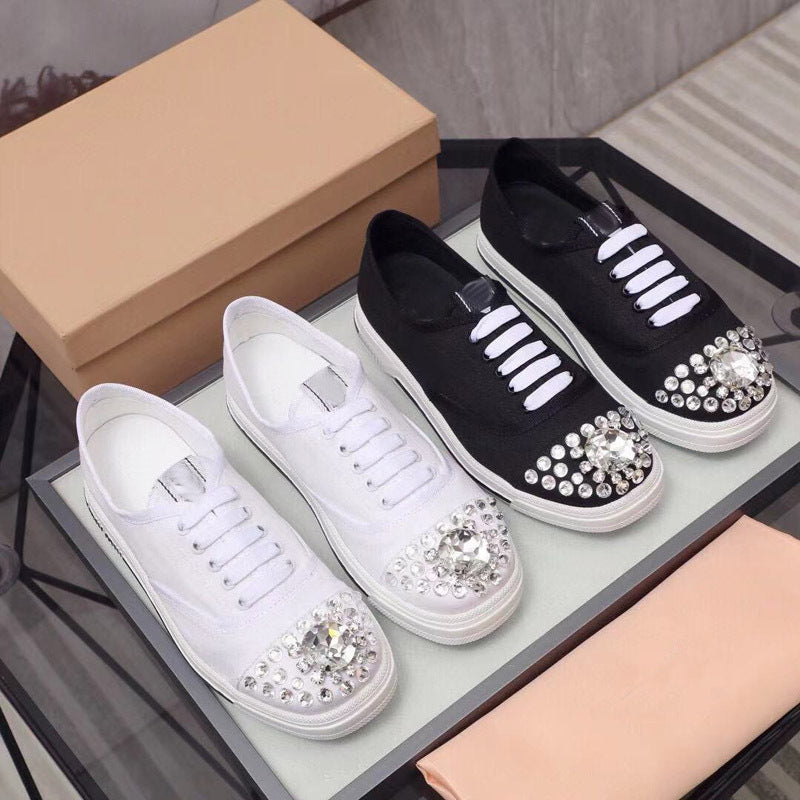 Okrągły nosek Gumowa podeszwa Koronkowe buty Casual Style Plain Z biżuterią