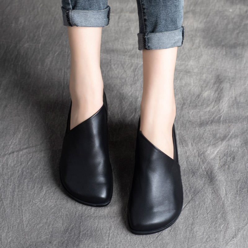 Buty codzienne z wierzchniej warstwy skóry bydlęcej
