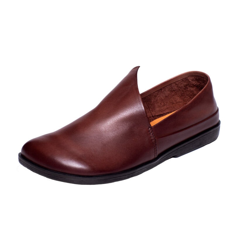 Buty codzienne z wierzchniej warstwy skóry bydlęcej