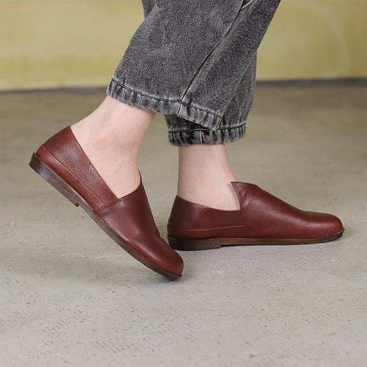 Buty codzienne z wierzchniej warstwy skóry bydlęcej