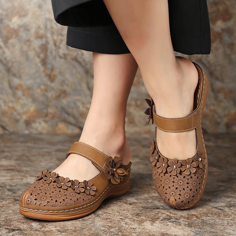 Damskie buty z paskiem na rzepy