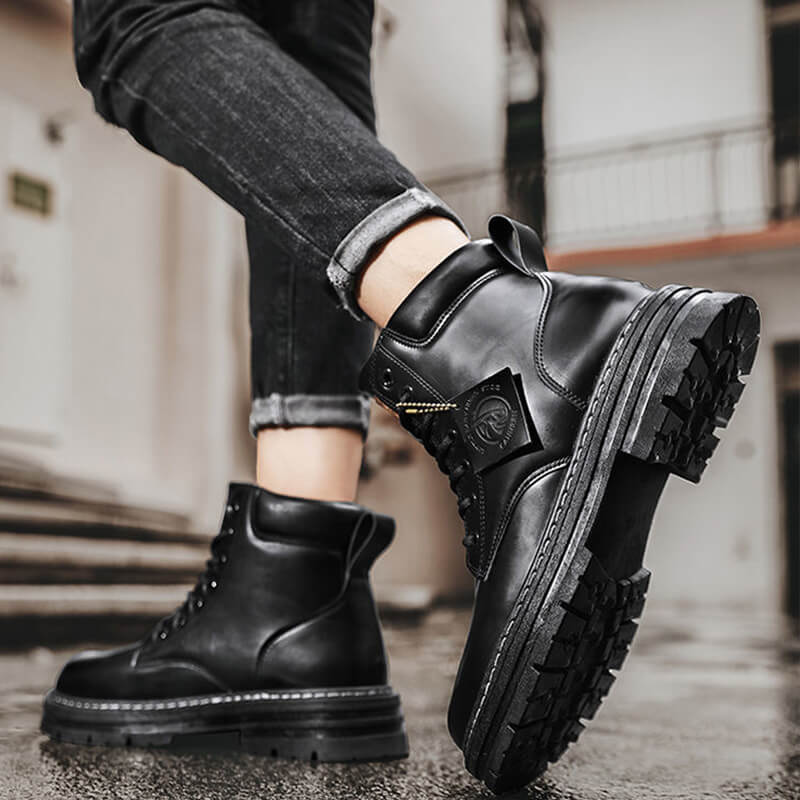 Klasyczne, stylowe buty bojowe dla mężczyzn
