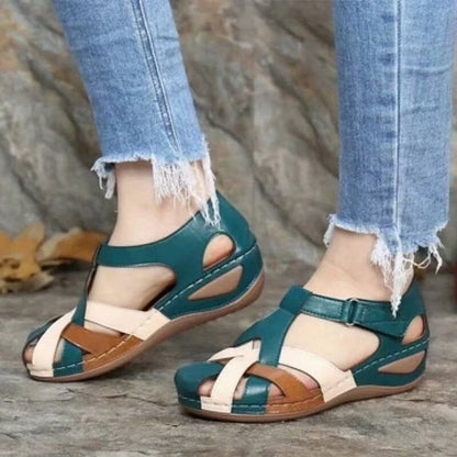 Letnie wygodne buty do chodzenia z paskiem na kostce