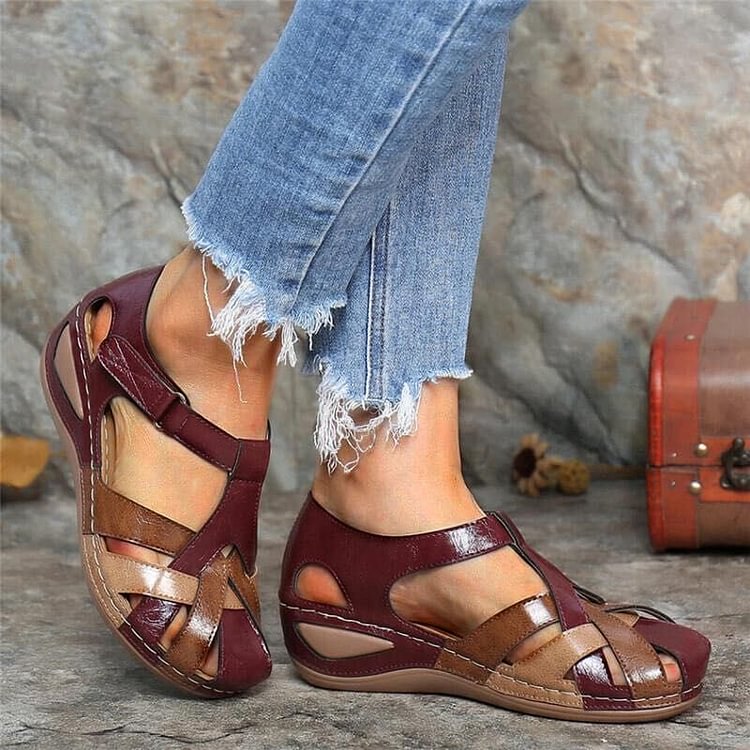 Letnie wygodne buty do chodzenia z paskiem na kostce
