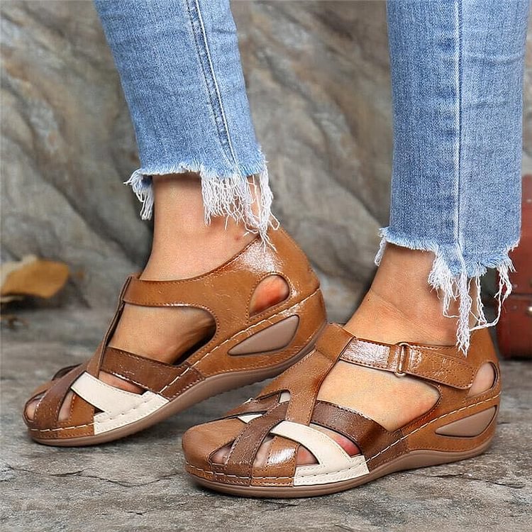 Letnie wygodne buty do chodzenia z paskiem na kostce