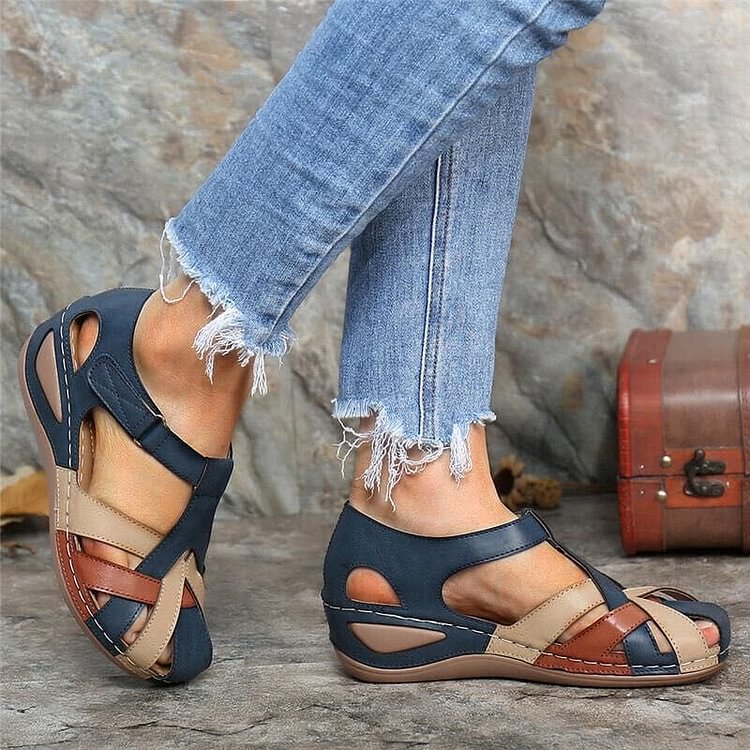 Letnie wygodne buty do chodzenia z paskiem na kostce