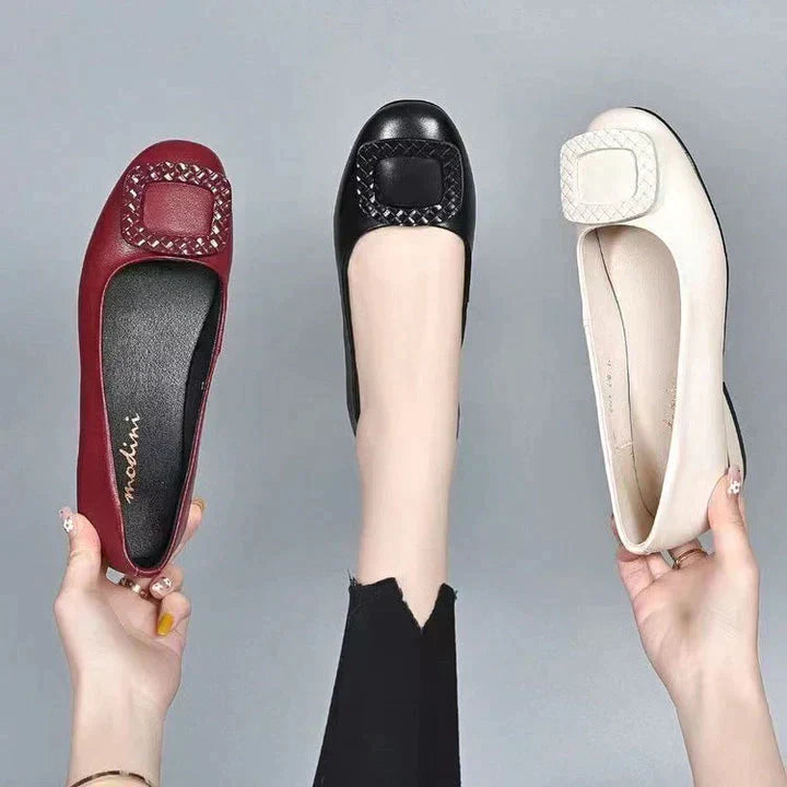 Wygodne buty z czystej skóry bydlęcej