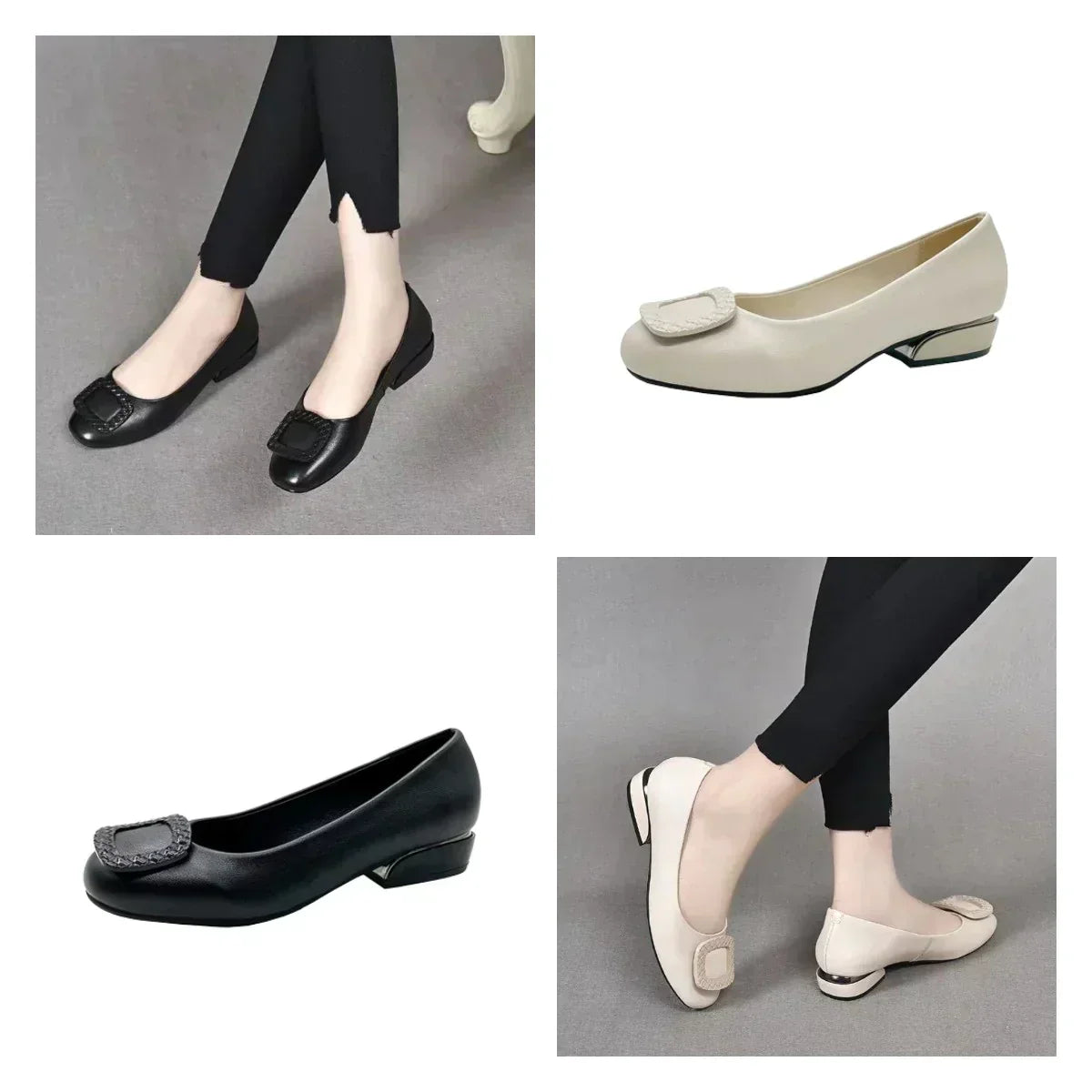 Wygodne buty z czystej skóry bydlęcej